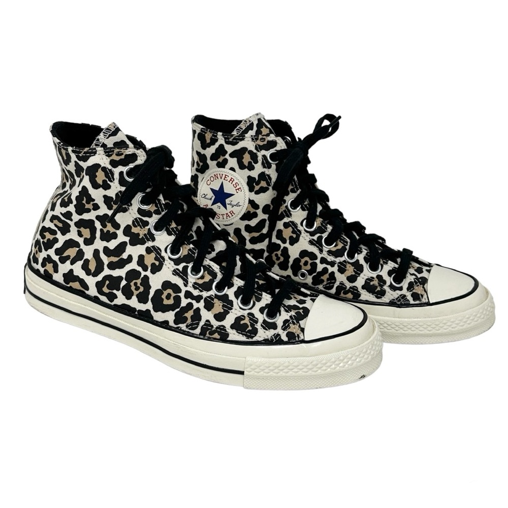 Converse Chuck 70 High Leopard Print Canvas Unisex Sneakers Men's 11 Women's 13 - Picture 1 of 10